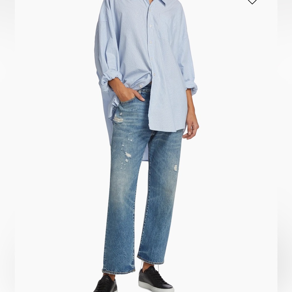 R13 Distressed Boyfriend Jeans